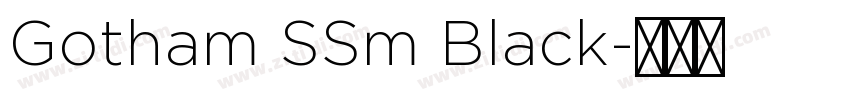 Gotham SSm Black字体转换